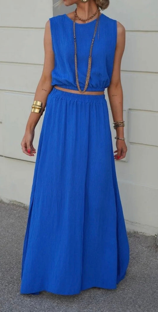 Ensemble Jupe Bleu roi