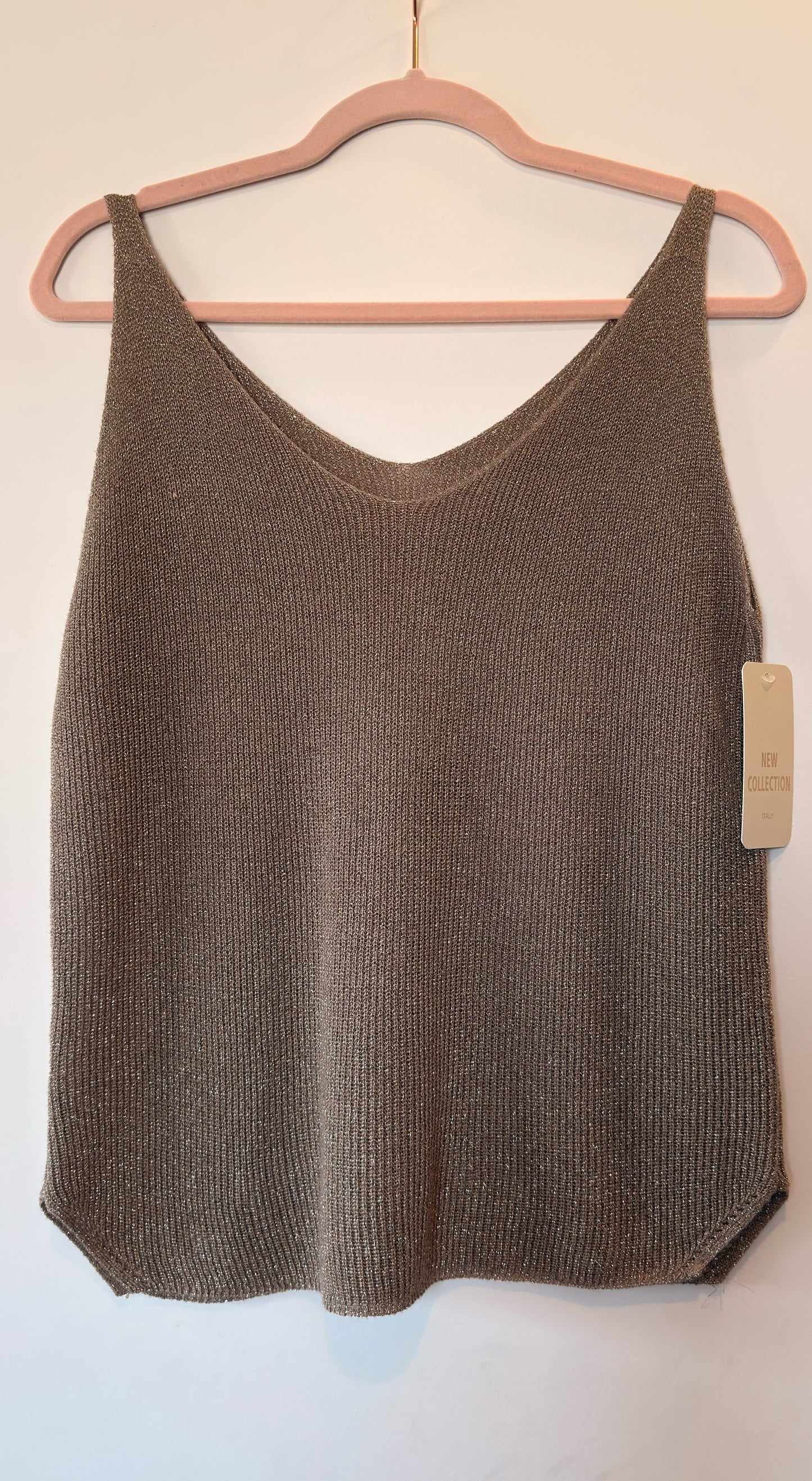 Top Maille Taupe