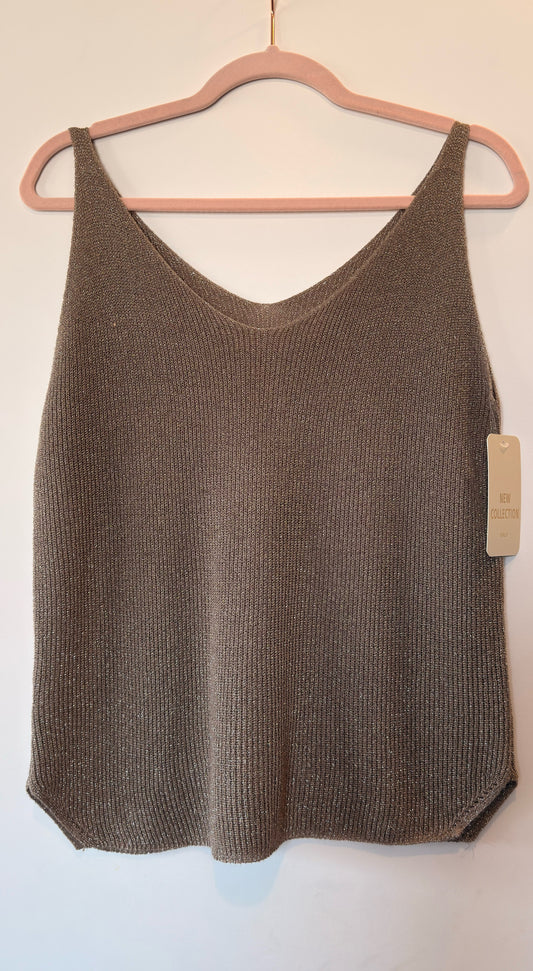 Top Maille Taupe