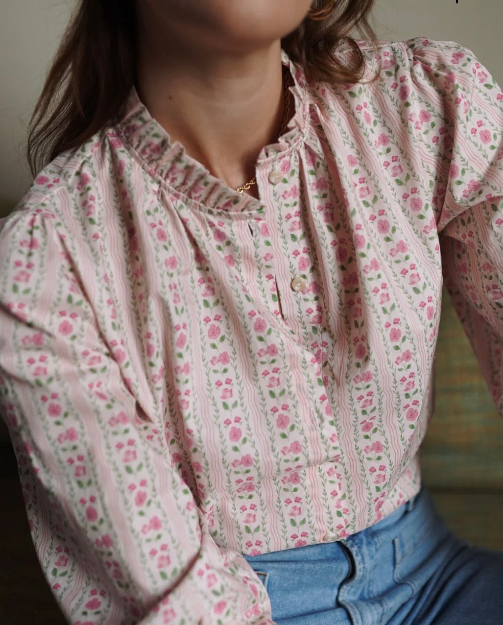 Chemise Rose Floral