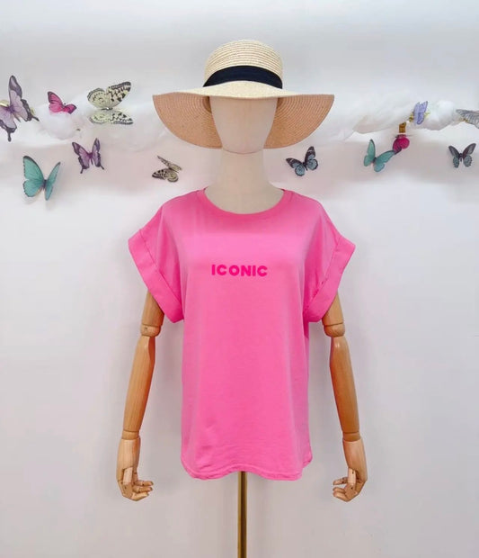 Tee Shirt Rose ICONIC