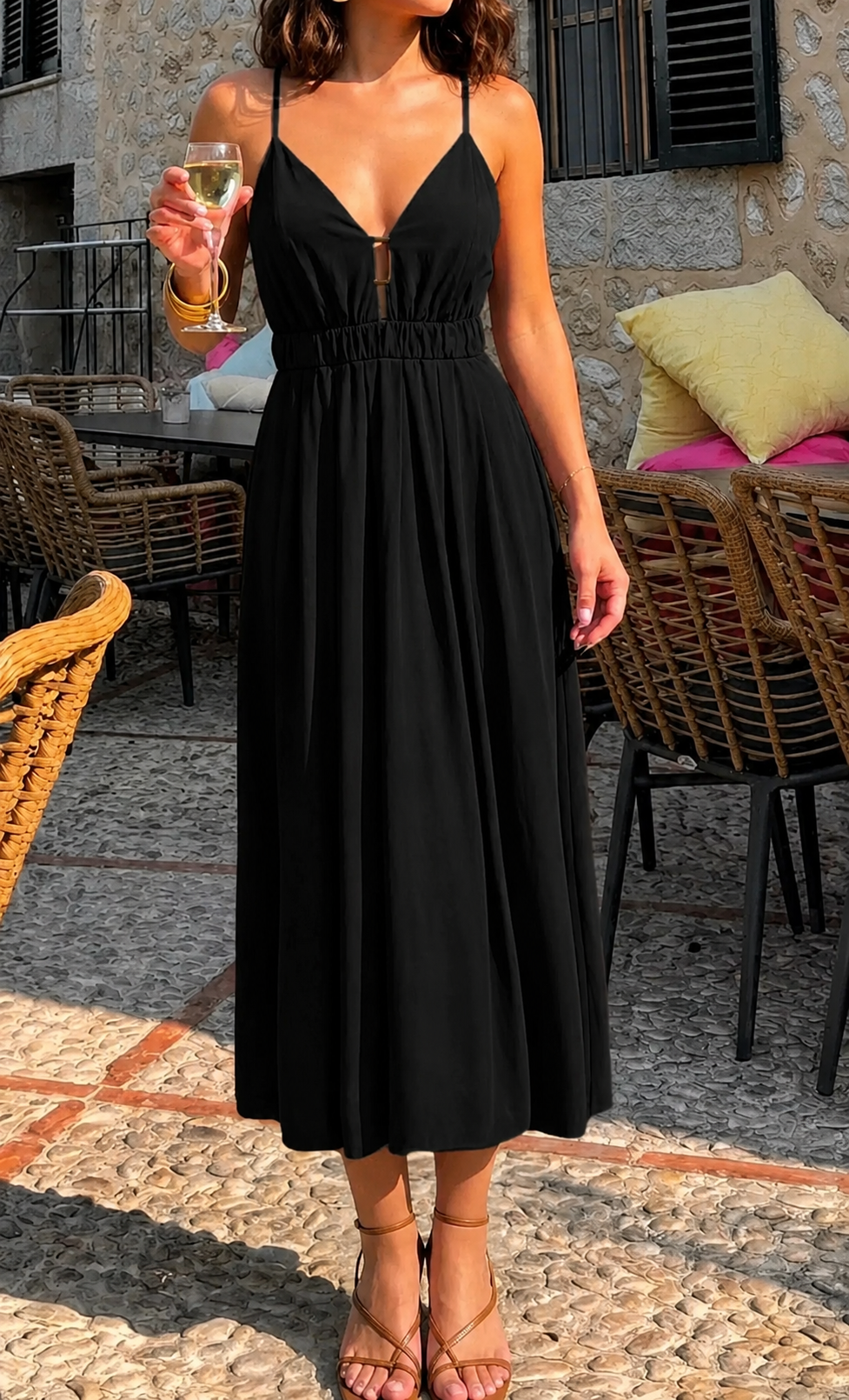 Robe longue Noir