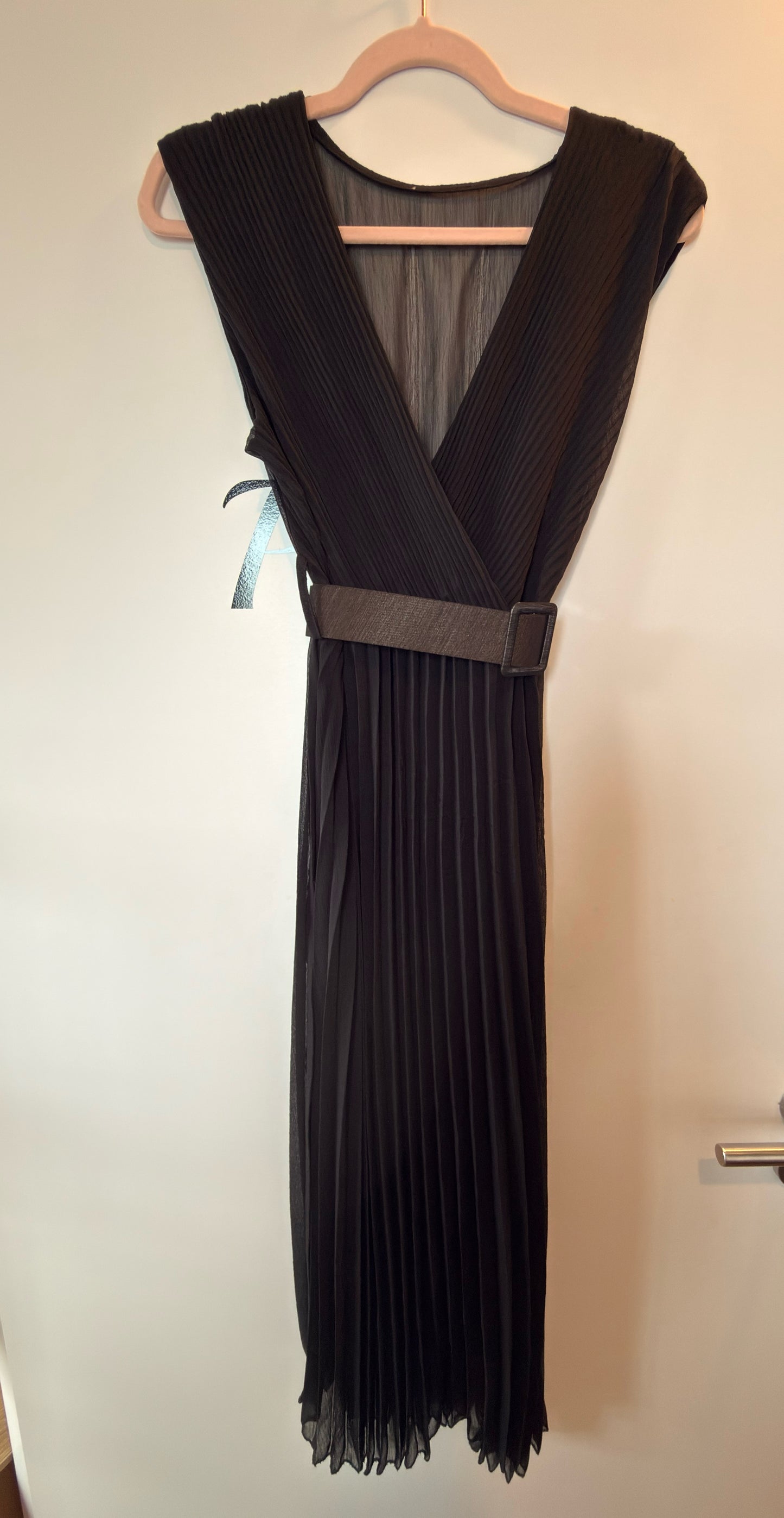 Robe Plissée Noir