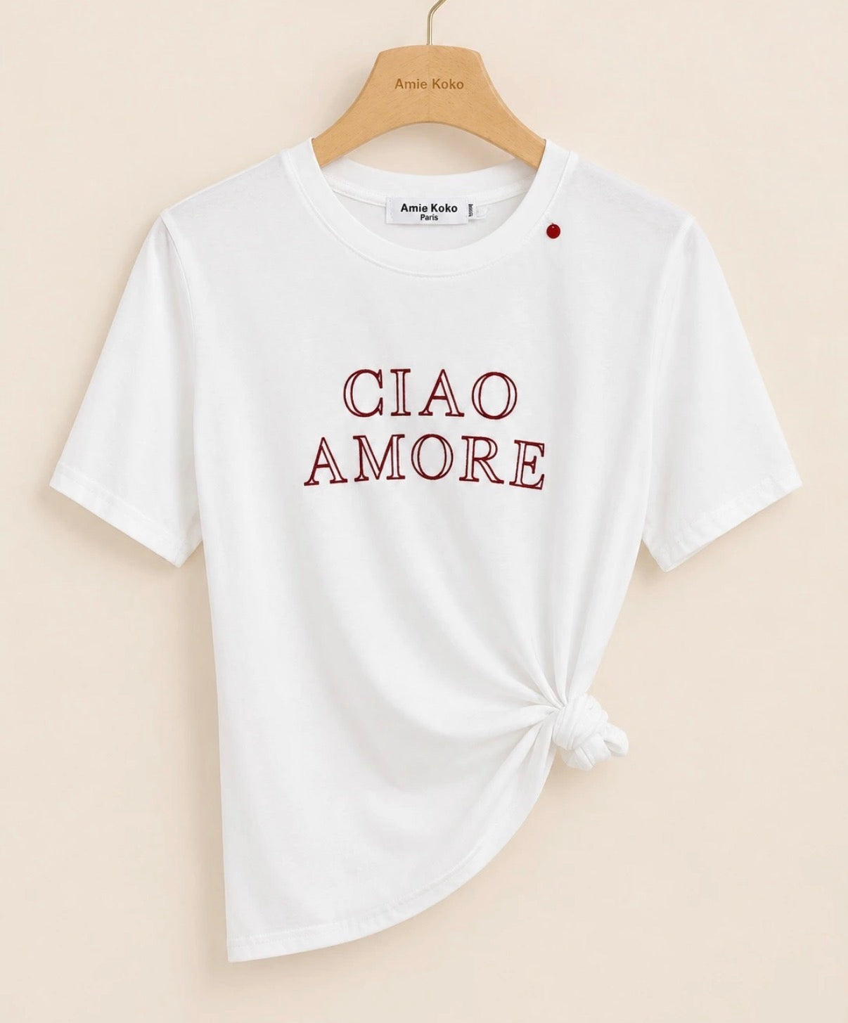 Tee shirt Amore bordeaux