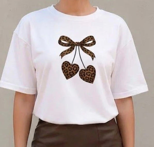 Tee Shirt Noeud Léopard