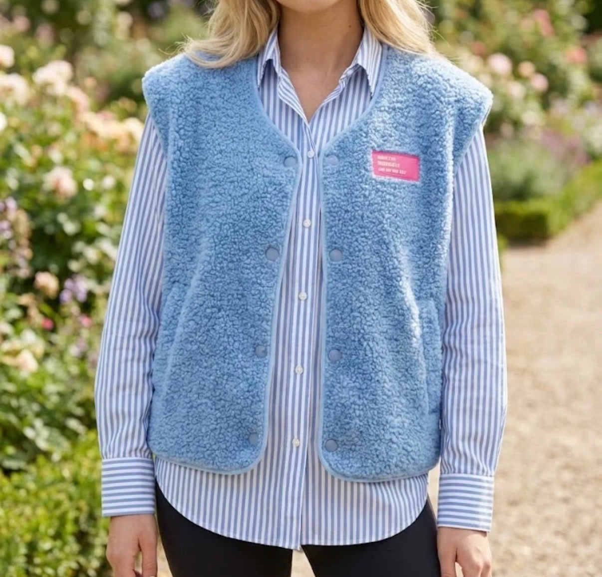 Gilet SM Bleu étiquette