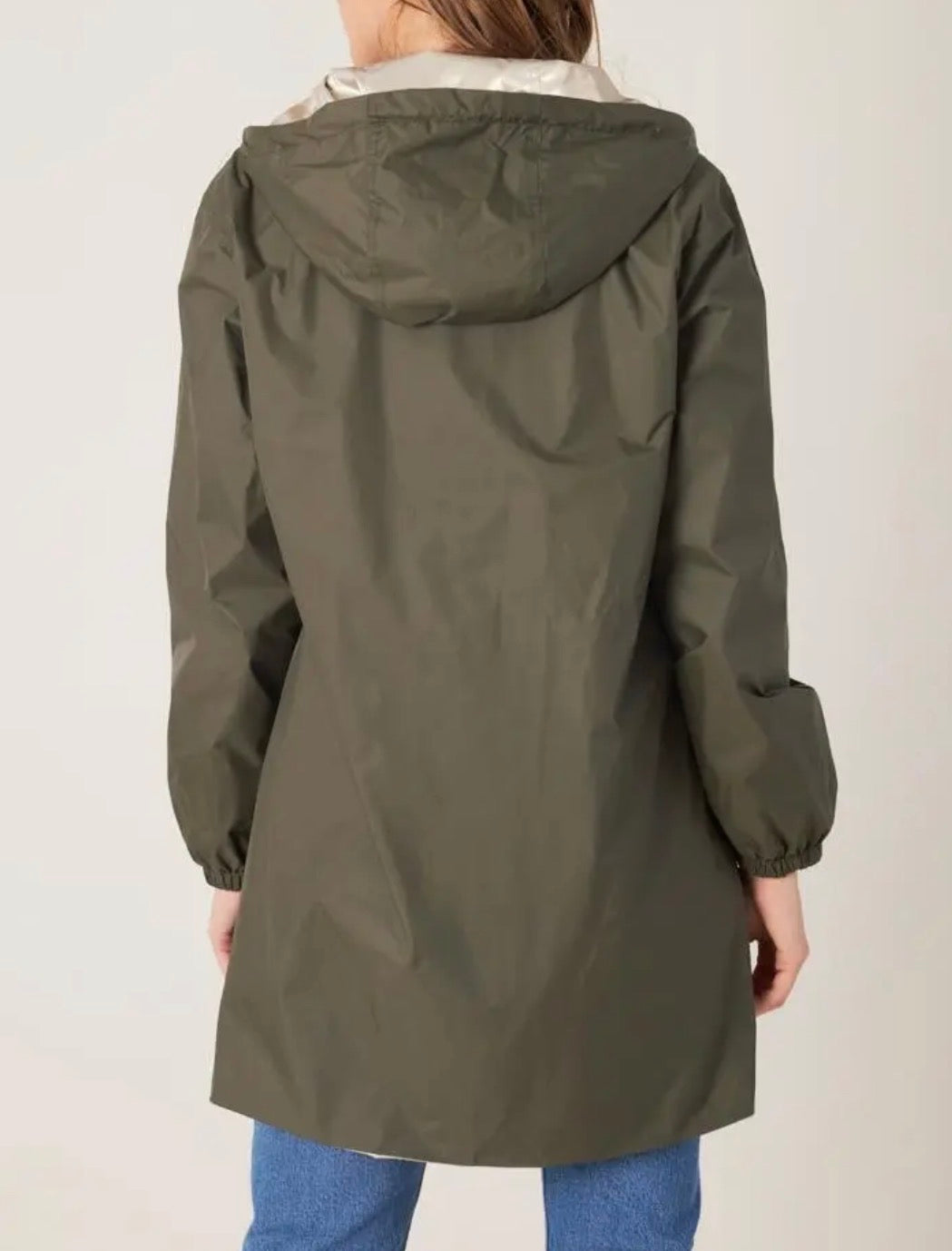 Parka réversible Kaki/Doré
