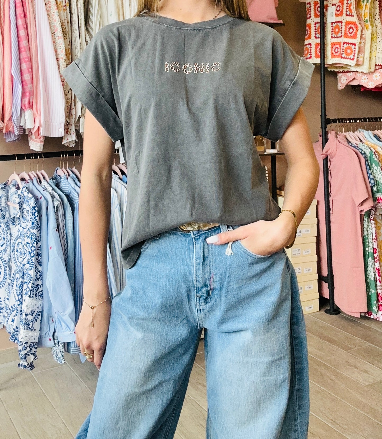 Tee shirt ICONIC Gris