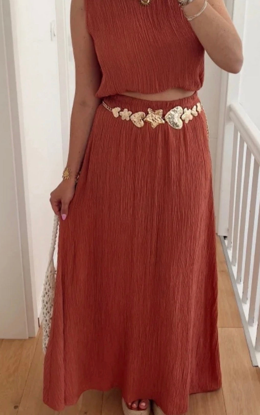Ensemble Jupe Terracotta