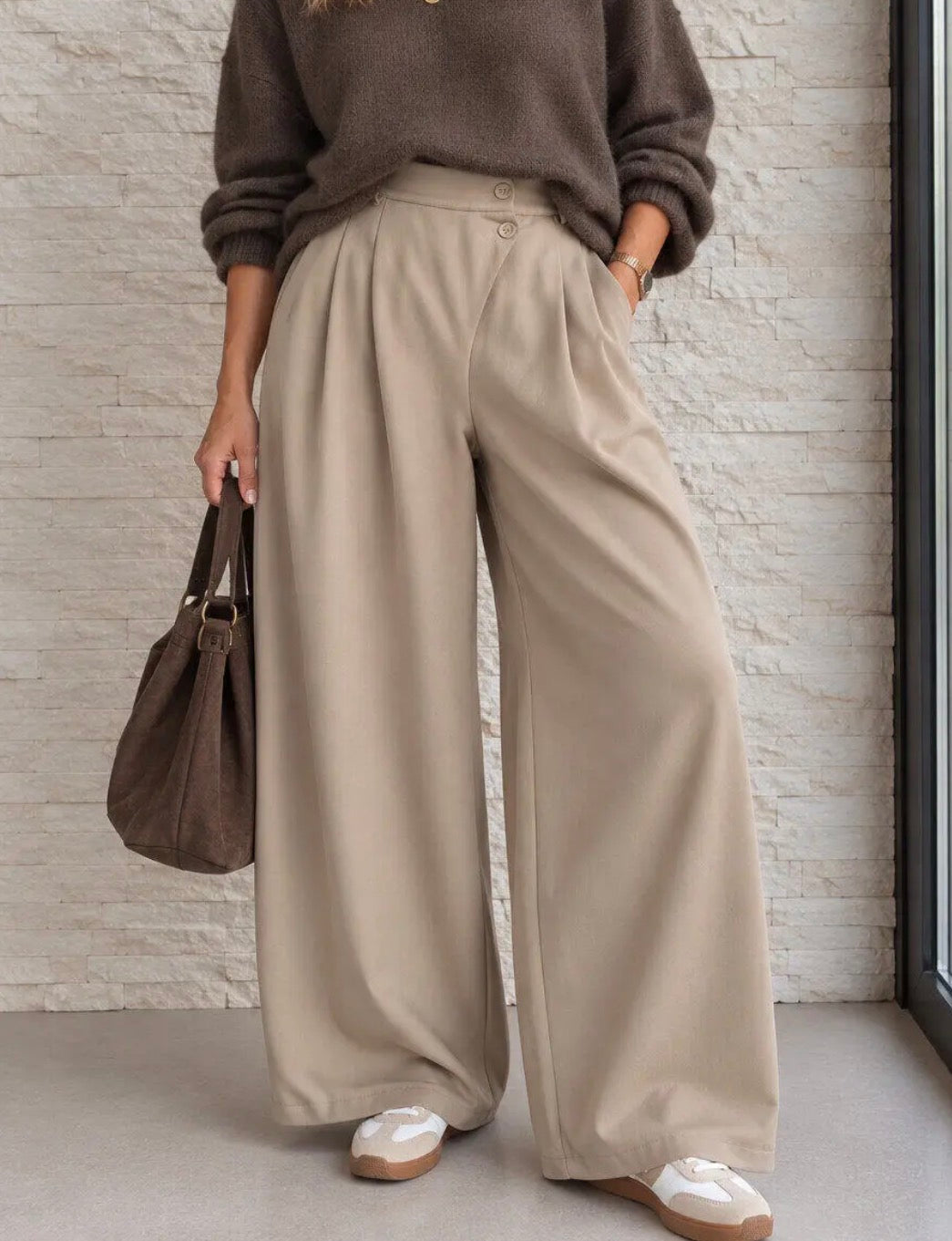 Pantalon tailleur Beige