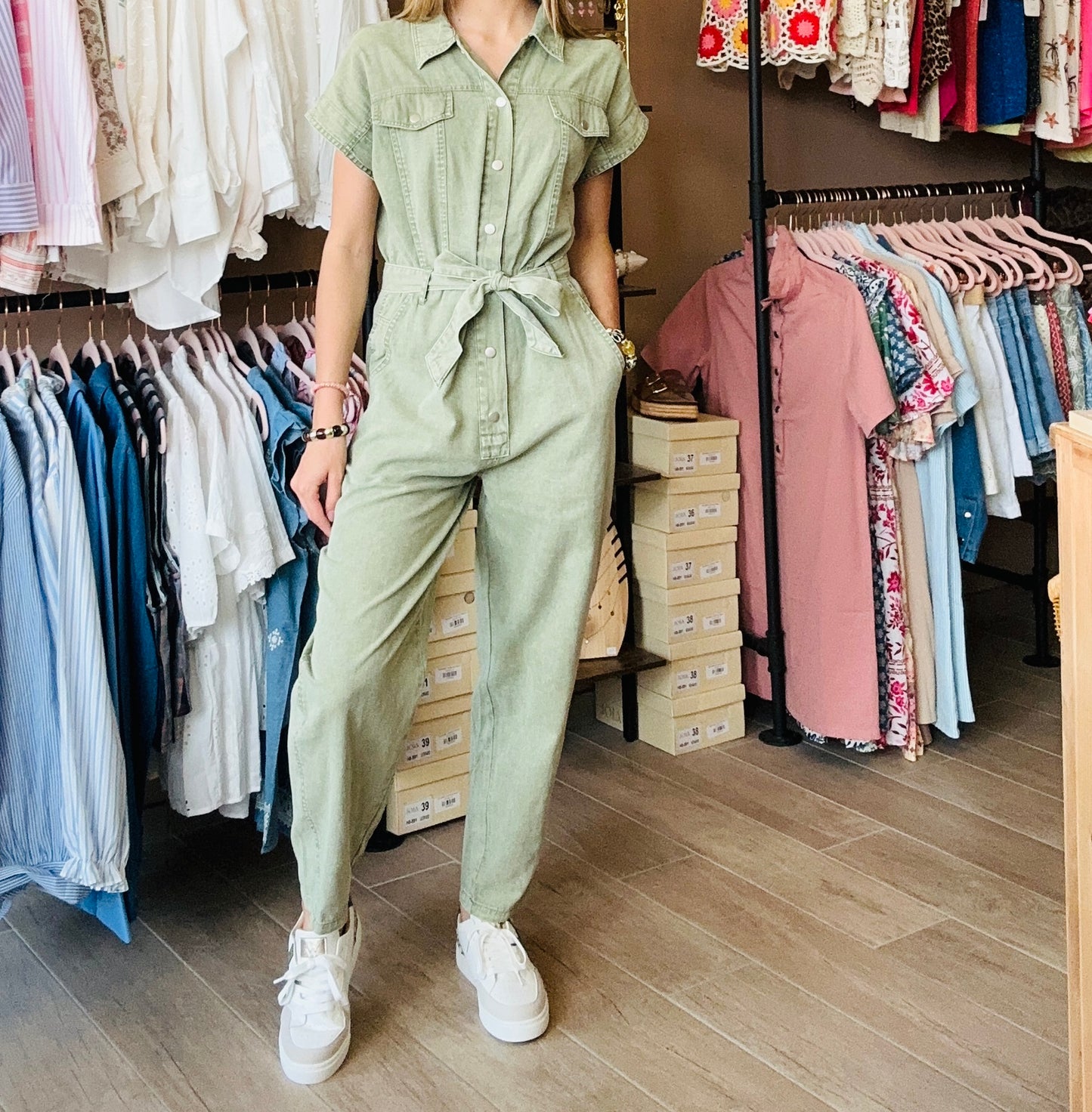 Combi-pantalon Kaki