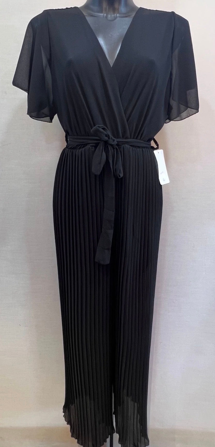 Combi pantalon plissée Noir