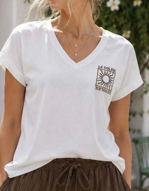 Tee shirt Soleil Léopard