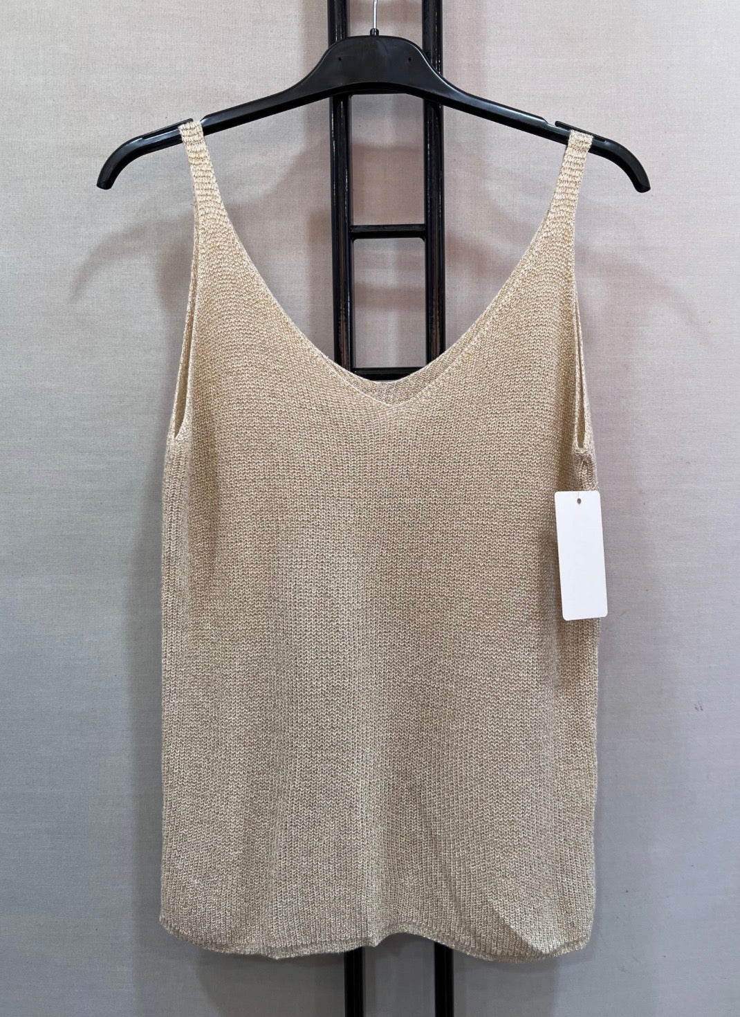 Top Maille Doré