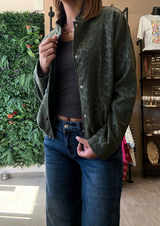Bombers Léopard Kaki