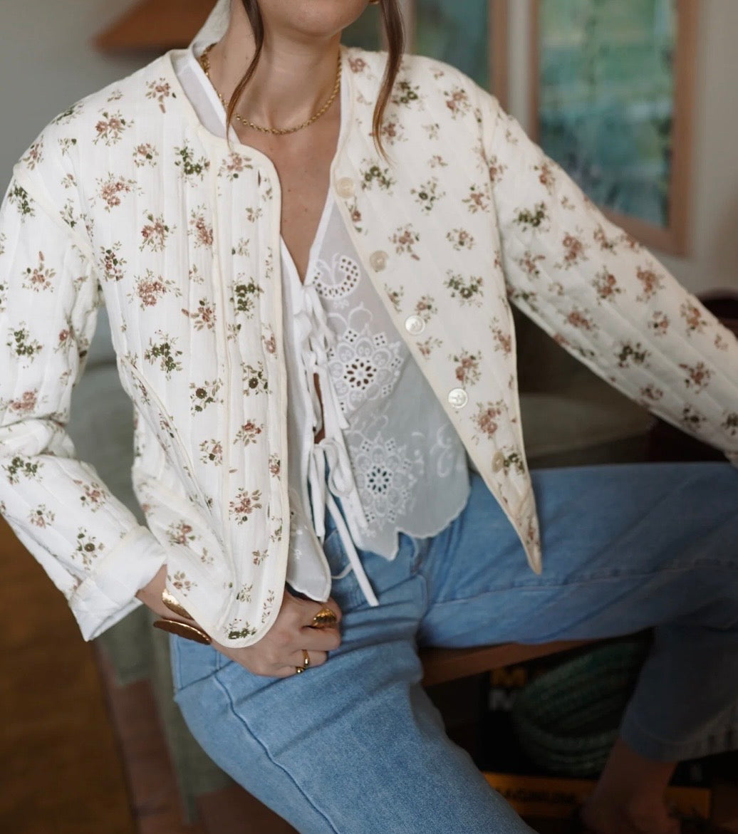 Veste Ecru Floral