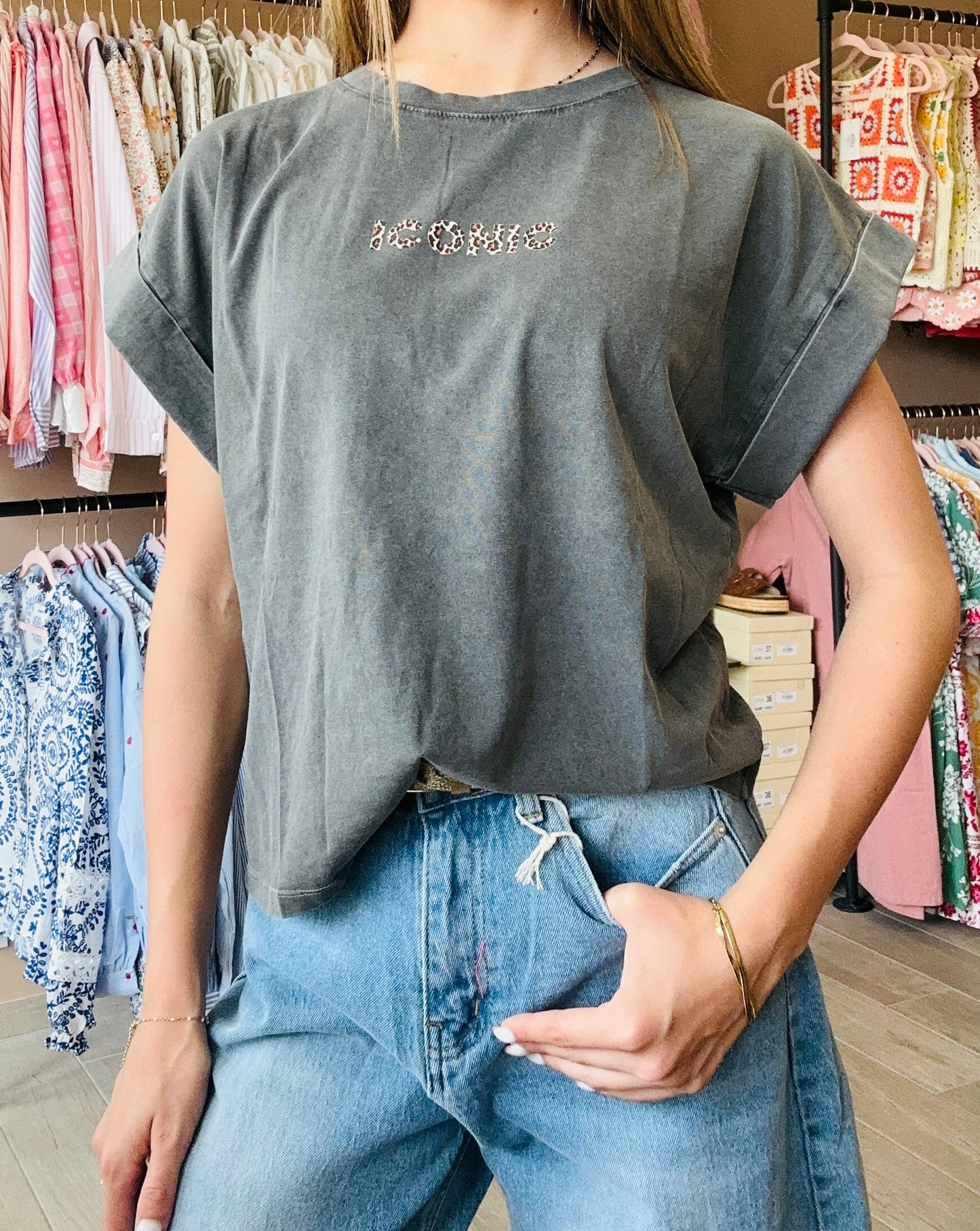 Tee shirt ICONIC Gris