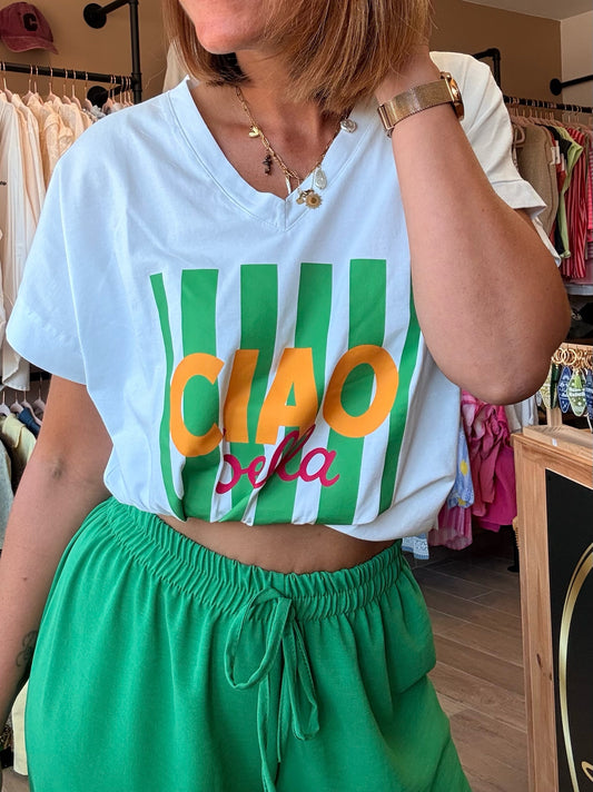 Tee shirt Ciao Vert