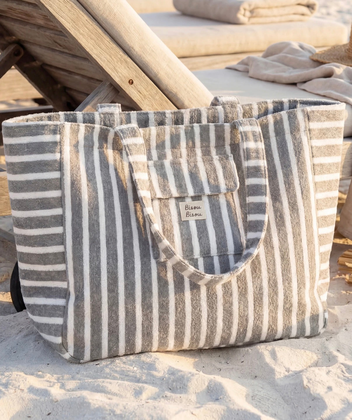 Sac Plage Gris