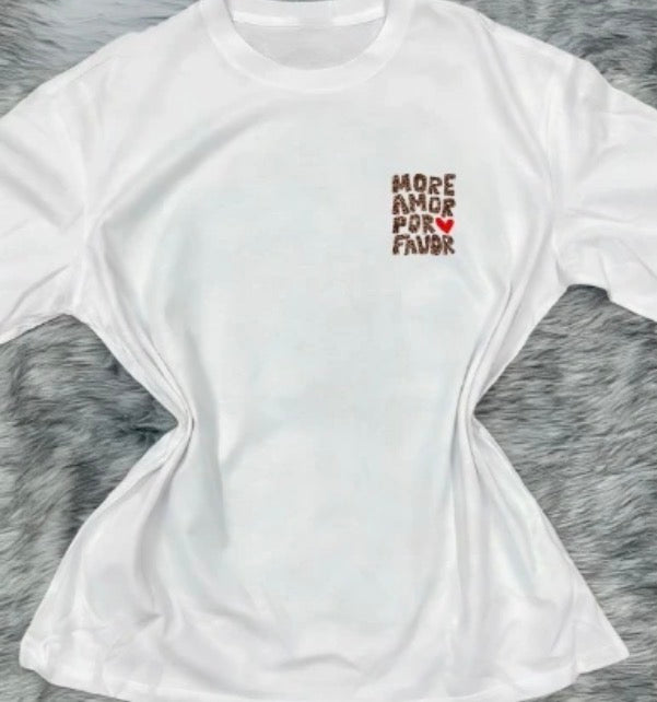 Tee Shirt More Amor Léopard