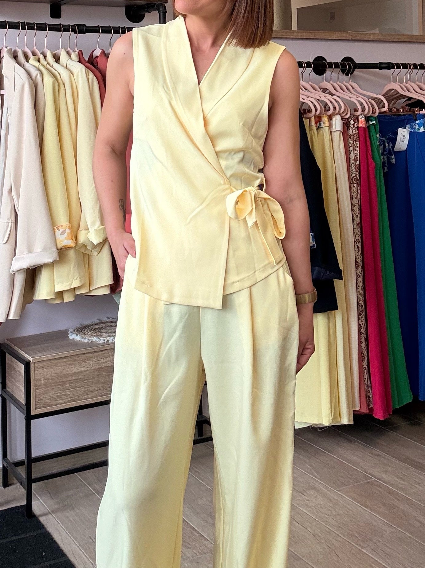 Ensemble Tailleur Jaune