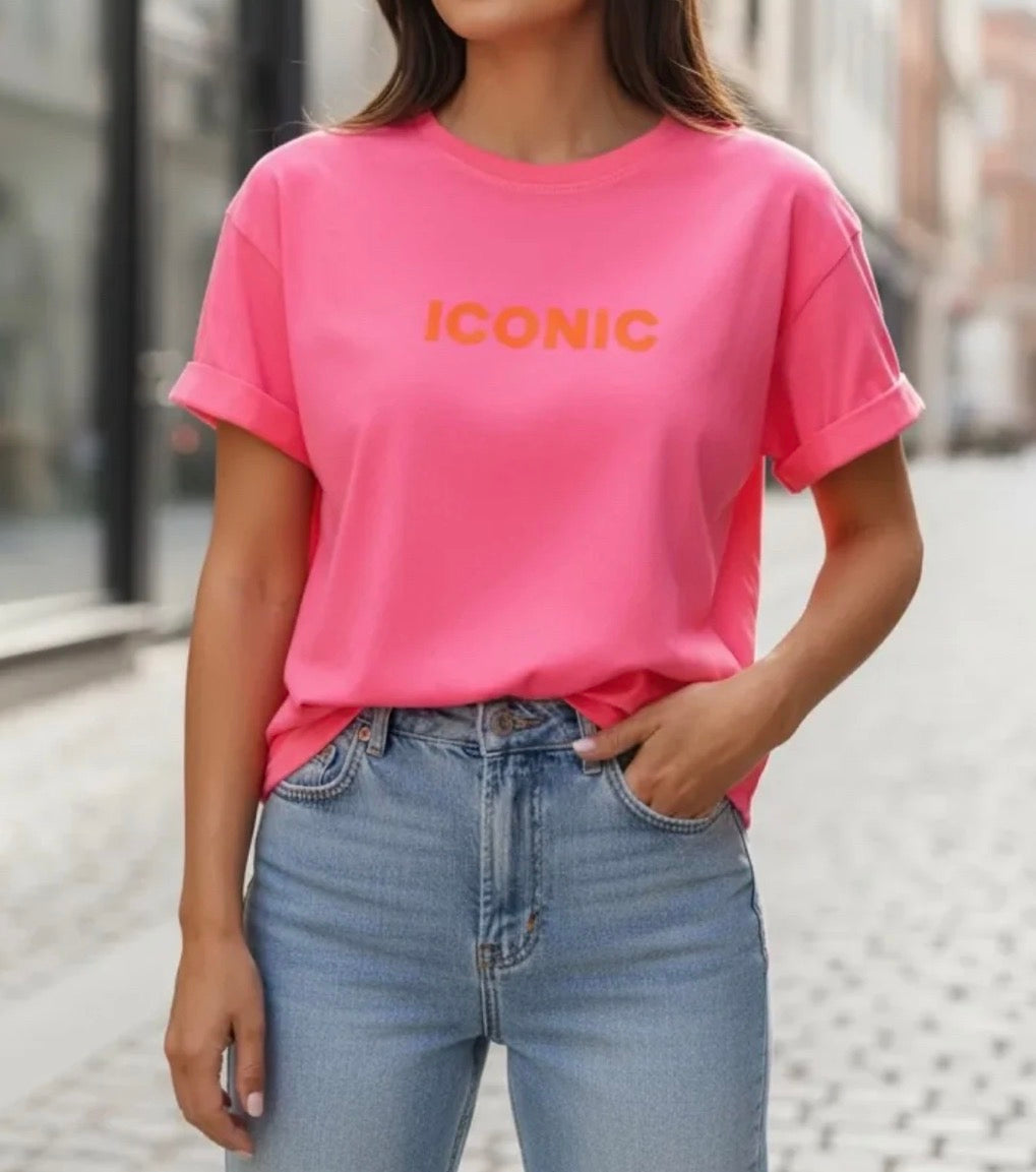 Tee Shirt Rose ICONIC