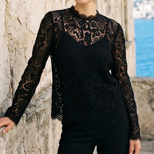 Top ML Dentelle Noir