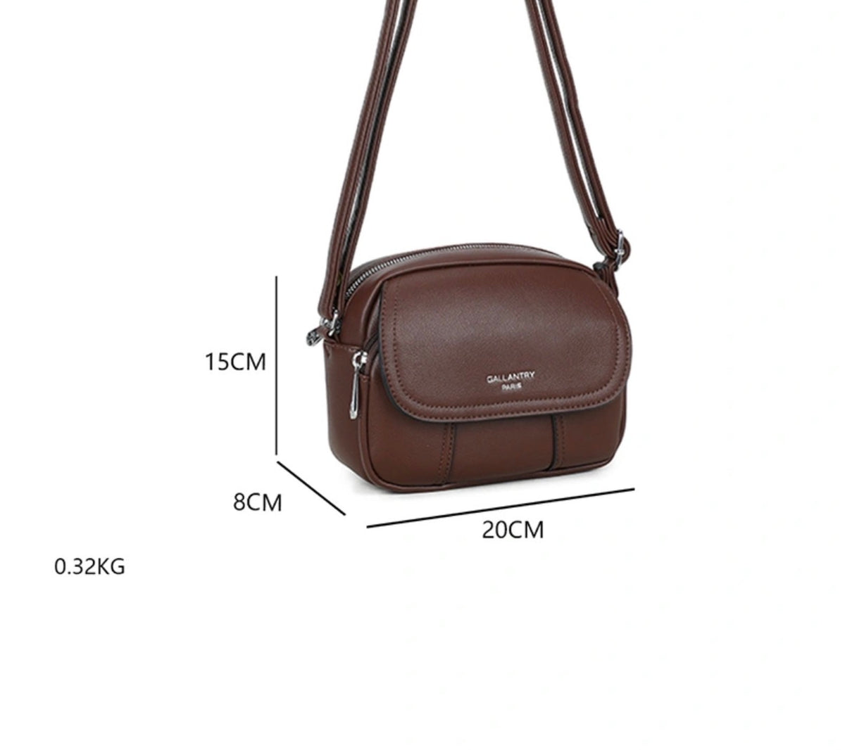 Sac bandoulière Chocolat