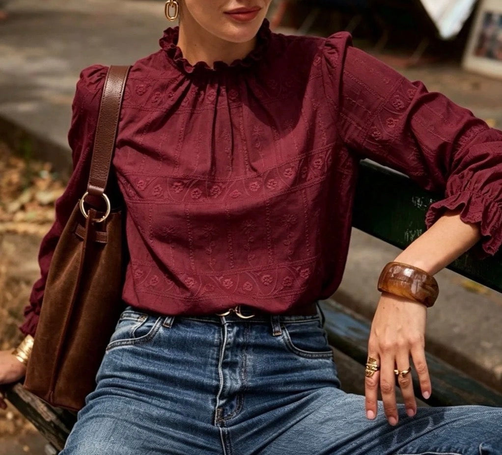 Chemise Gustin Bordeaux