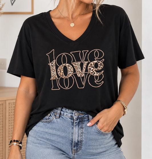 Tee Shirt Noir Love