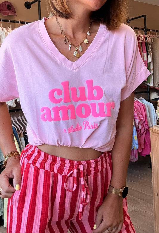Tee shirt Club Amour Rose