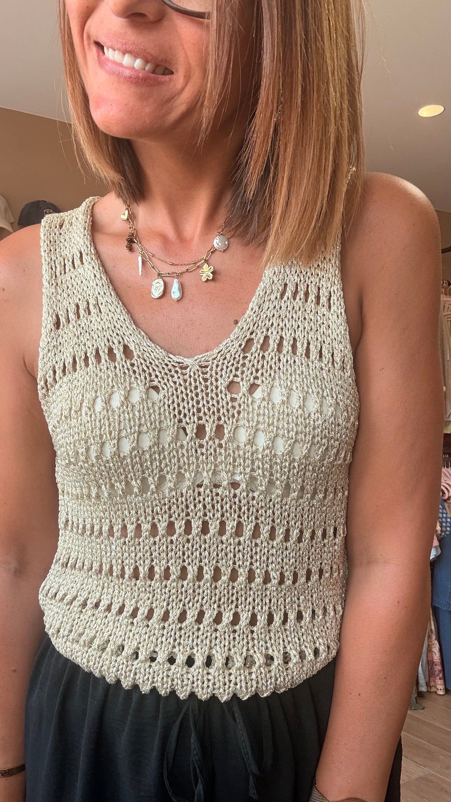 Top Lurex Doré