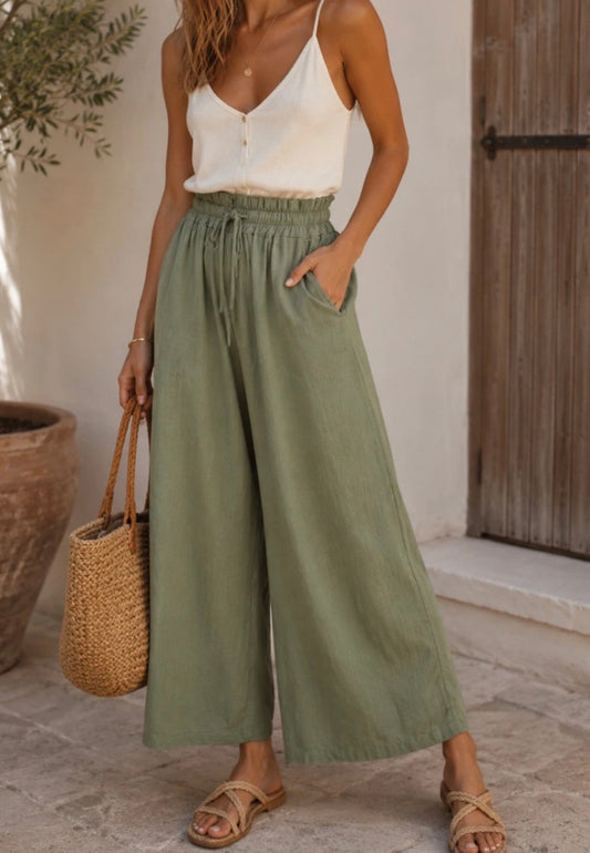 Pantalon Coton Kaki