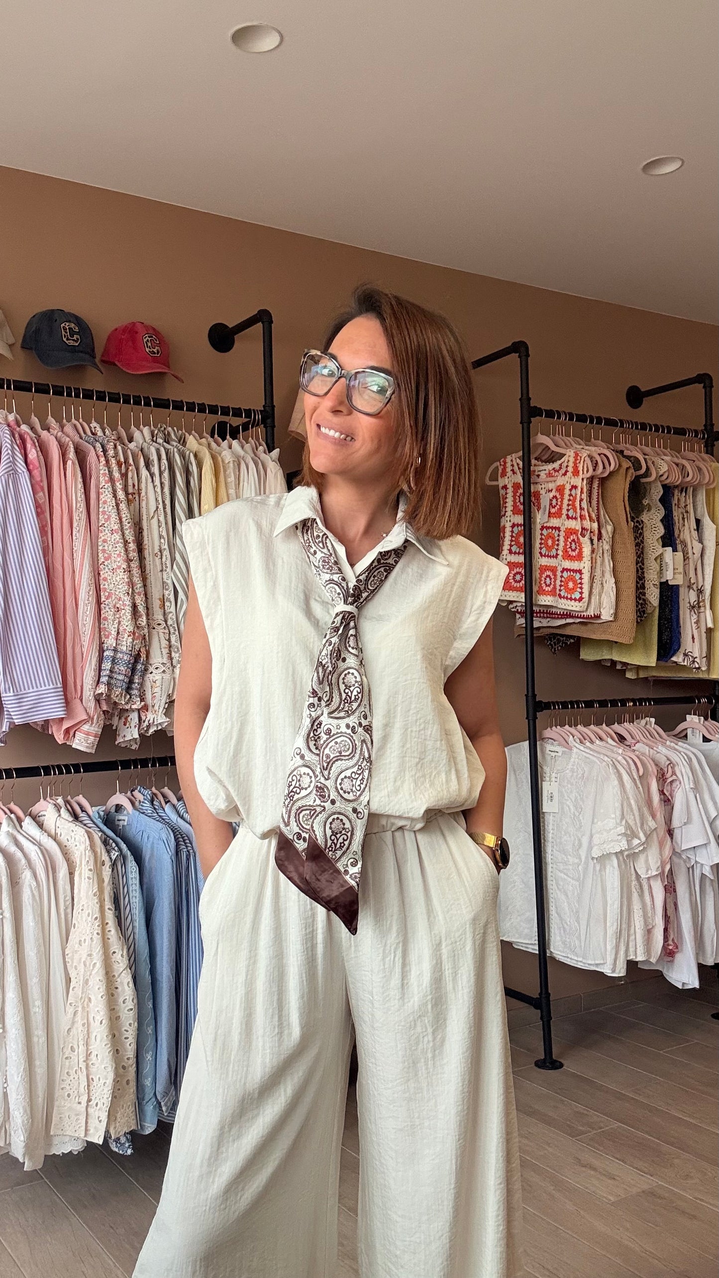Ensemble Fluide pantalon Beige