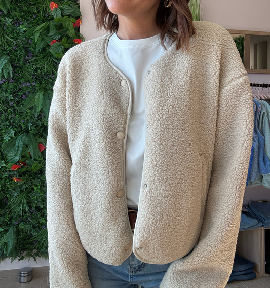 Veste Moumoute Beige