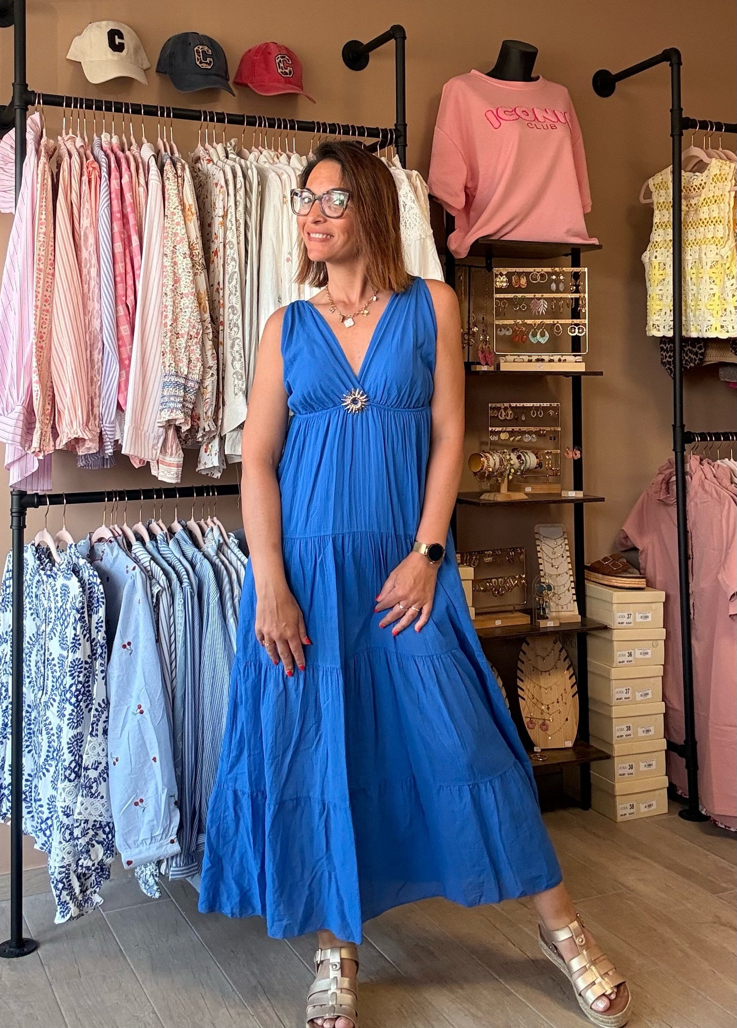Robe Bijoux Bleu Roi