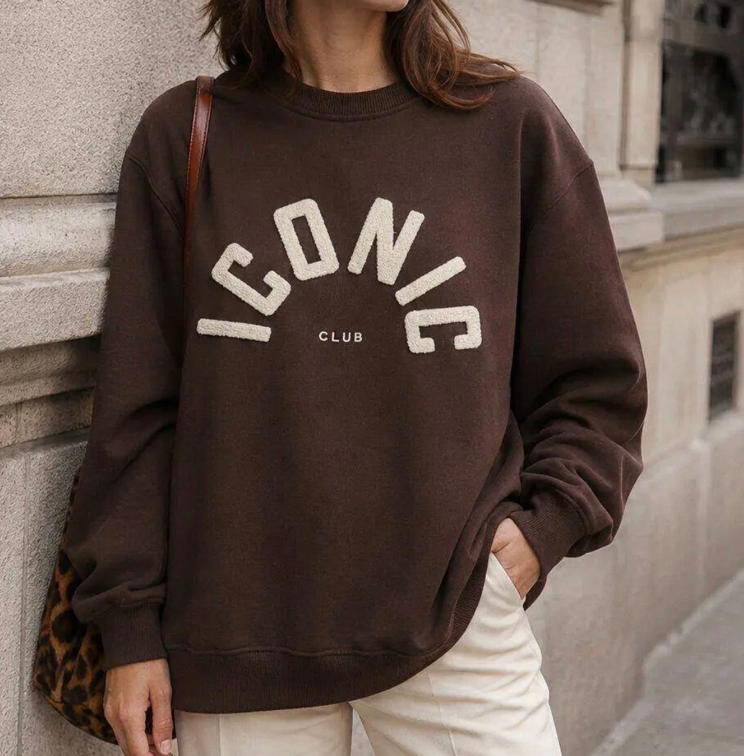 Sweat Iconic Chocolat