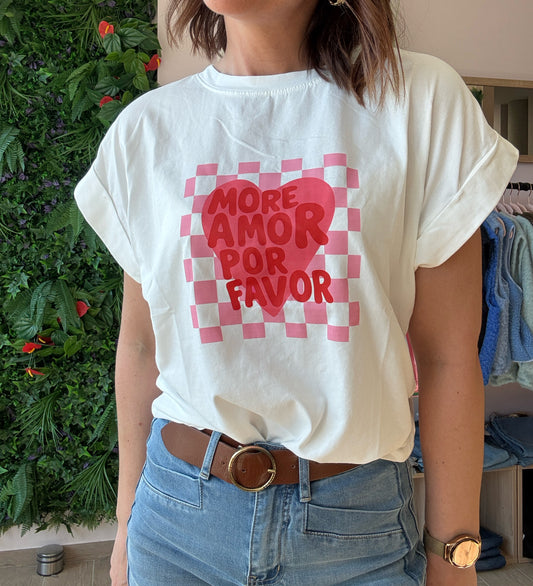 Tee shirt Blanc Amor
