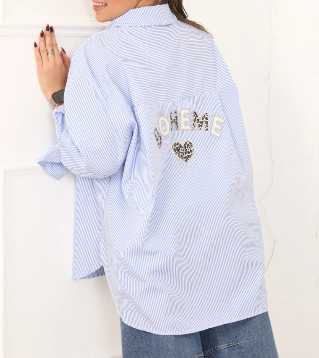 Chemise Bleue Bohême