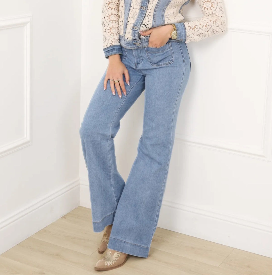 Jean Flare Bleu