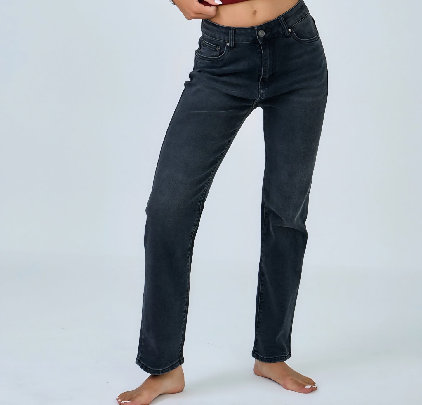 Jeans straight Anthracite