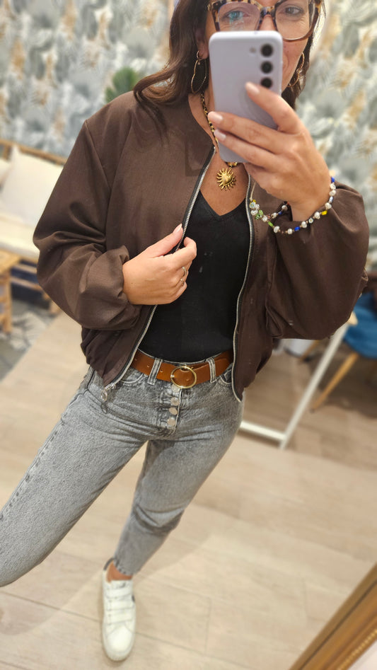 Veste Bomber Marron