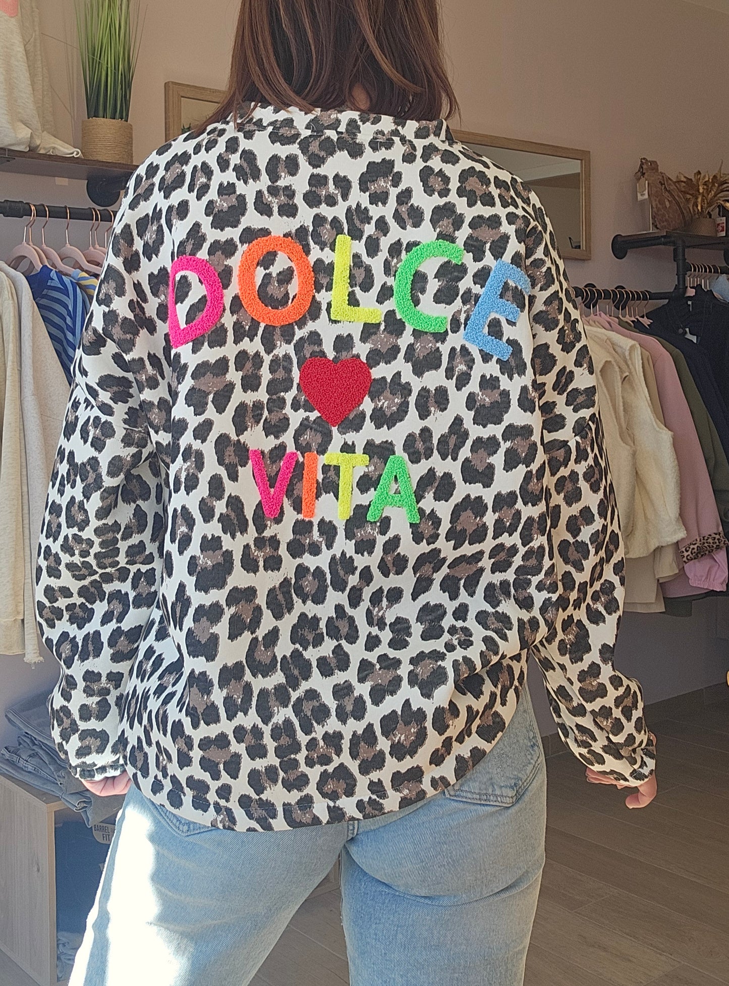 Sweat Léopard DOLCE VITA