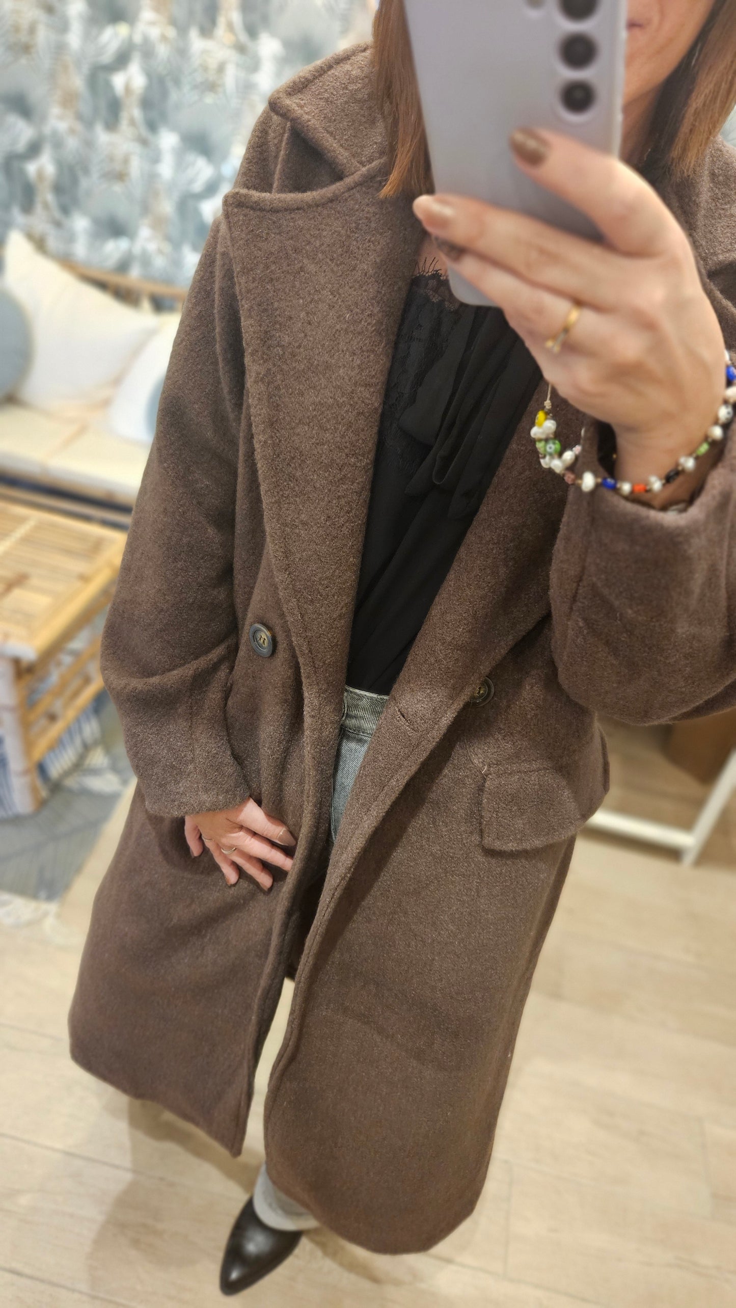 Manteau long Chocolat