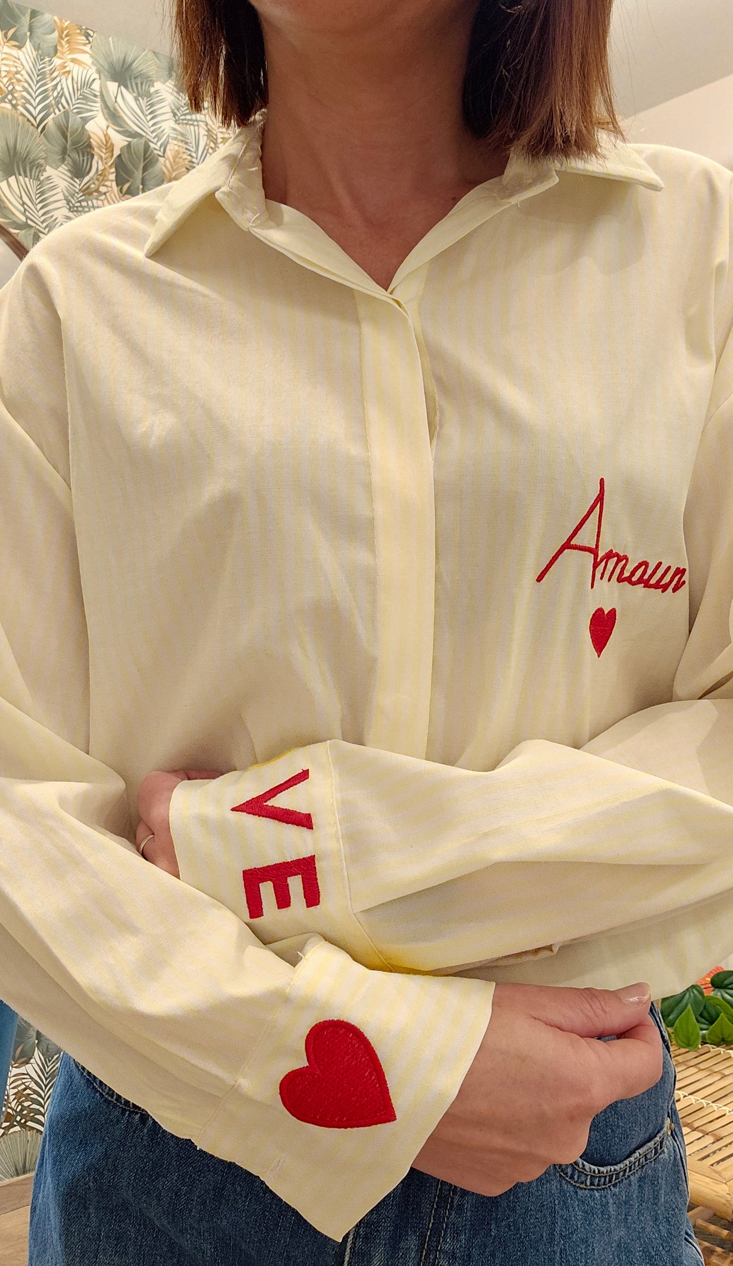 Chemise Jaune Amour