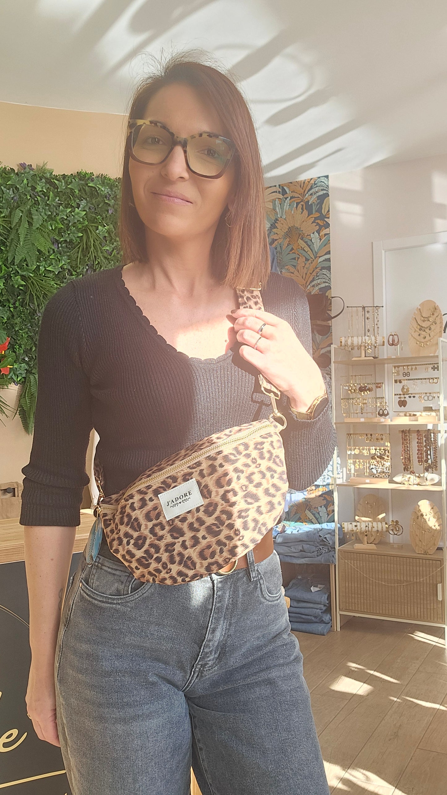 Sac banane Tissu Léopard