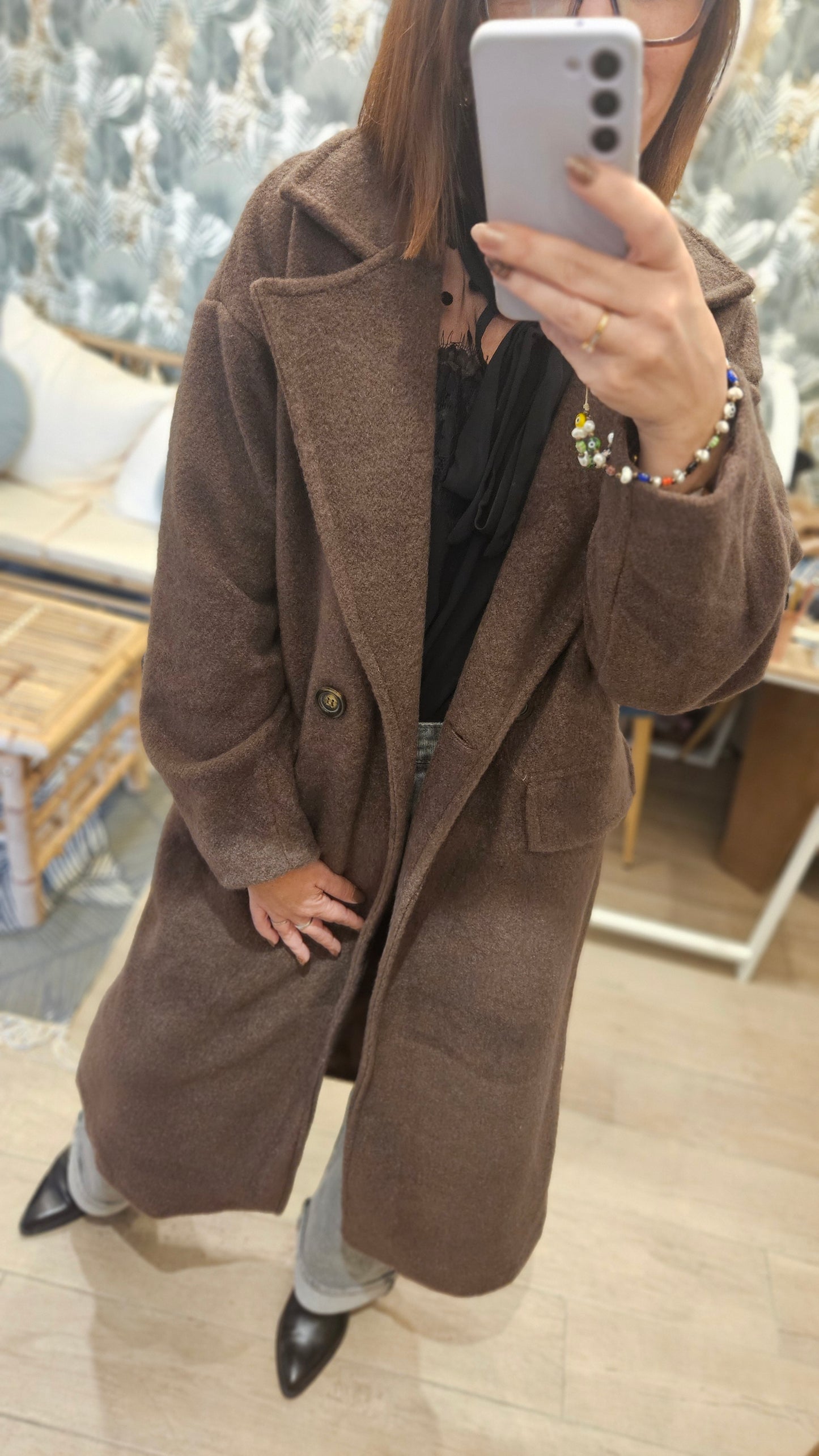 Manteau long Chocolat
