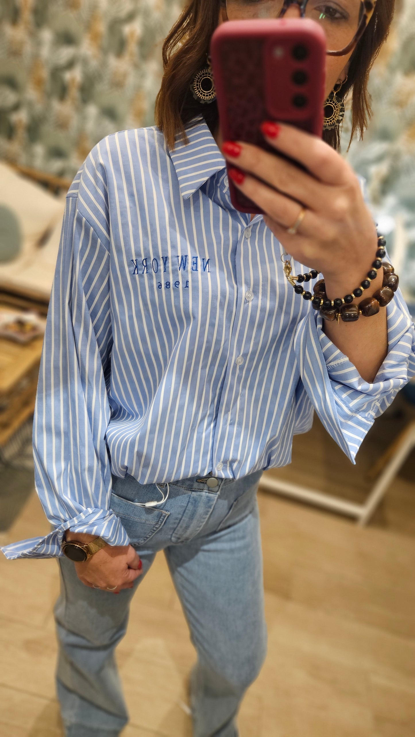 Chemise Bleu ciel New York