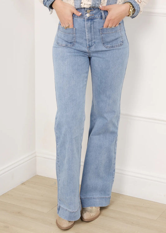 Jean Flare Bleu