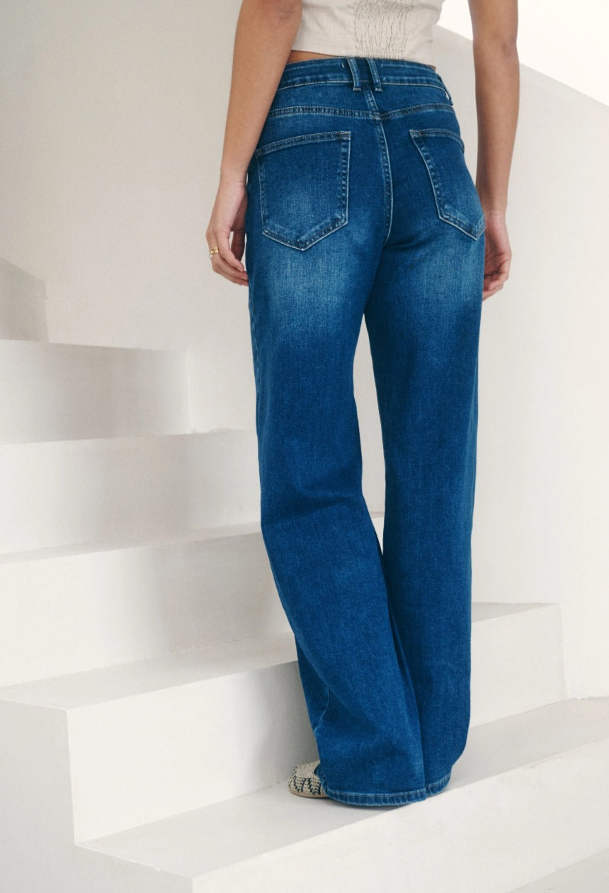Jean Barrel Bleu foncé
